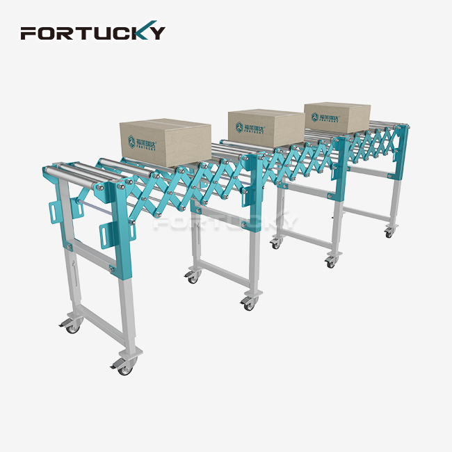 Telescopic roller conveyor